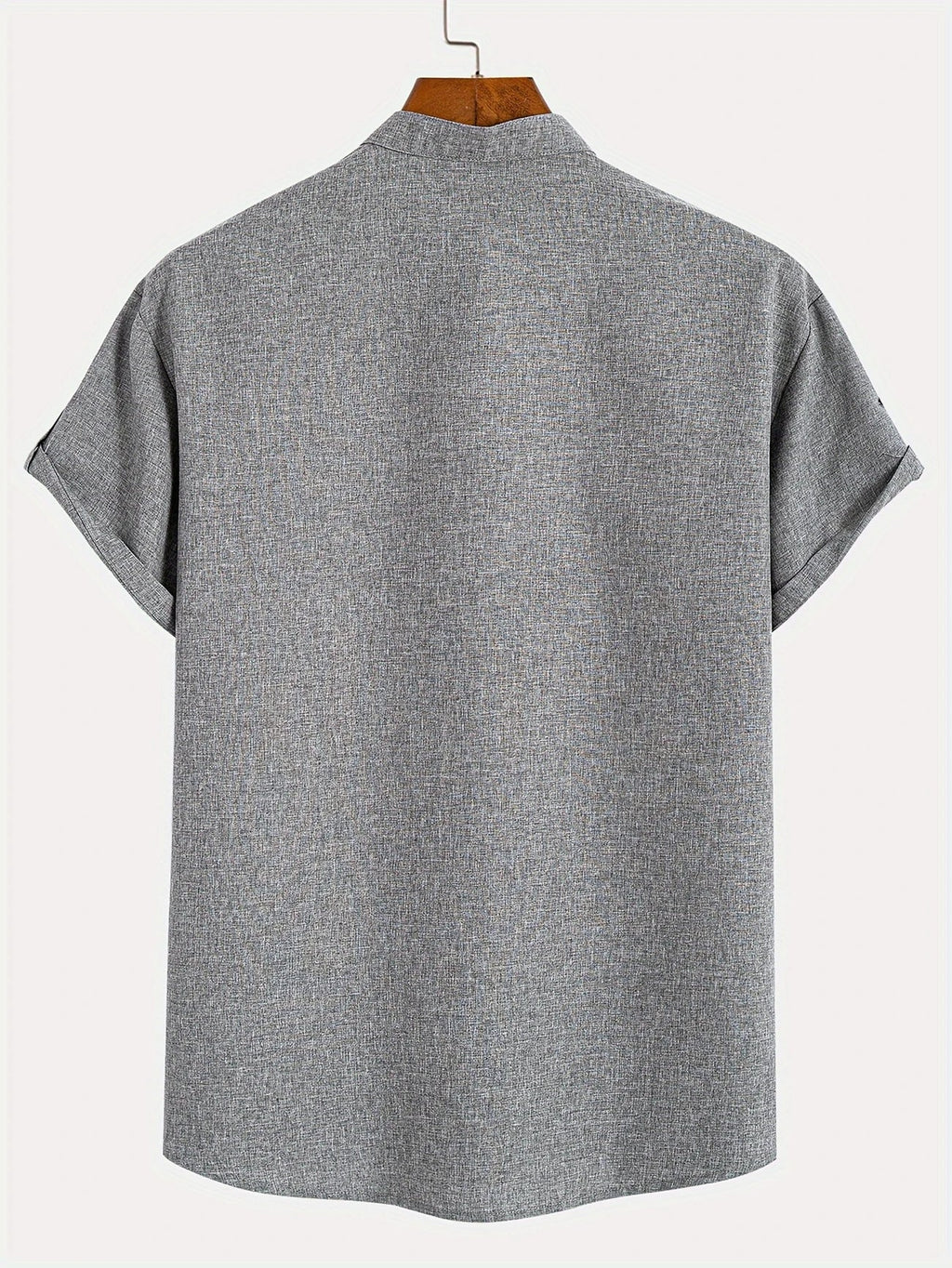 Mario™ | Camisa elegante de manga corta y cuello alto