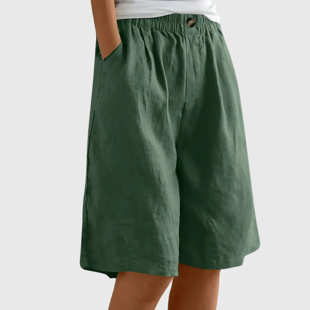 Delia | Shorts amplios de cintura elástica Ella