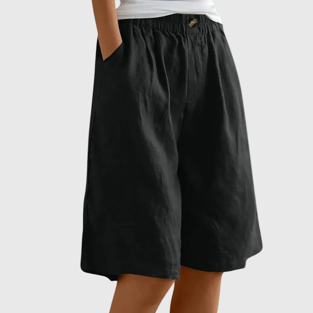 Delia | Shorts amplios de cintura elástica Ella