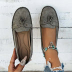 Julia - Mocasines de punta redonda para mujer