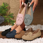Julia - Mocasines de punta redonda para mujer