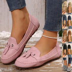 Julia - Mocasines de punta redonda para mujer