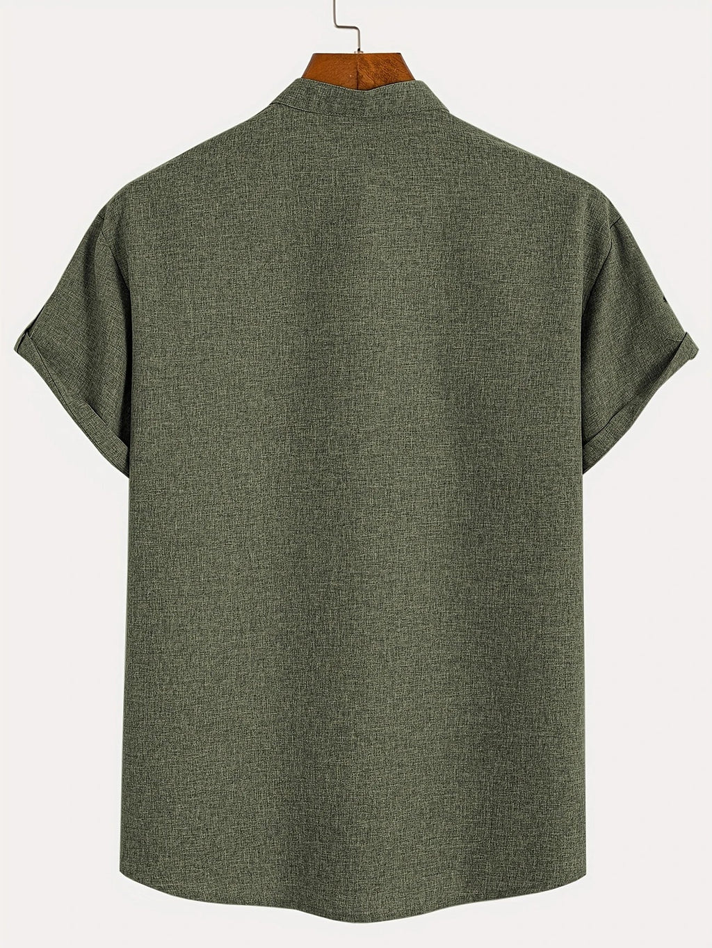Mario™ | Camisa elegante de manga corta y cuello alto