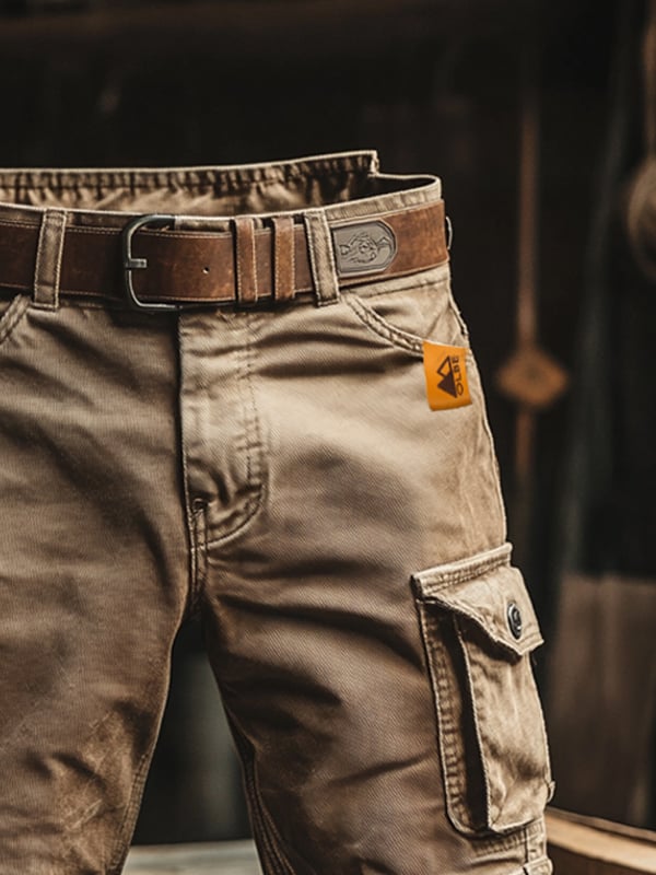 Rodrigo | Shorts cargo retro con múltiples bolsillos