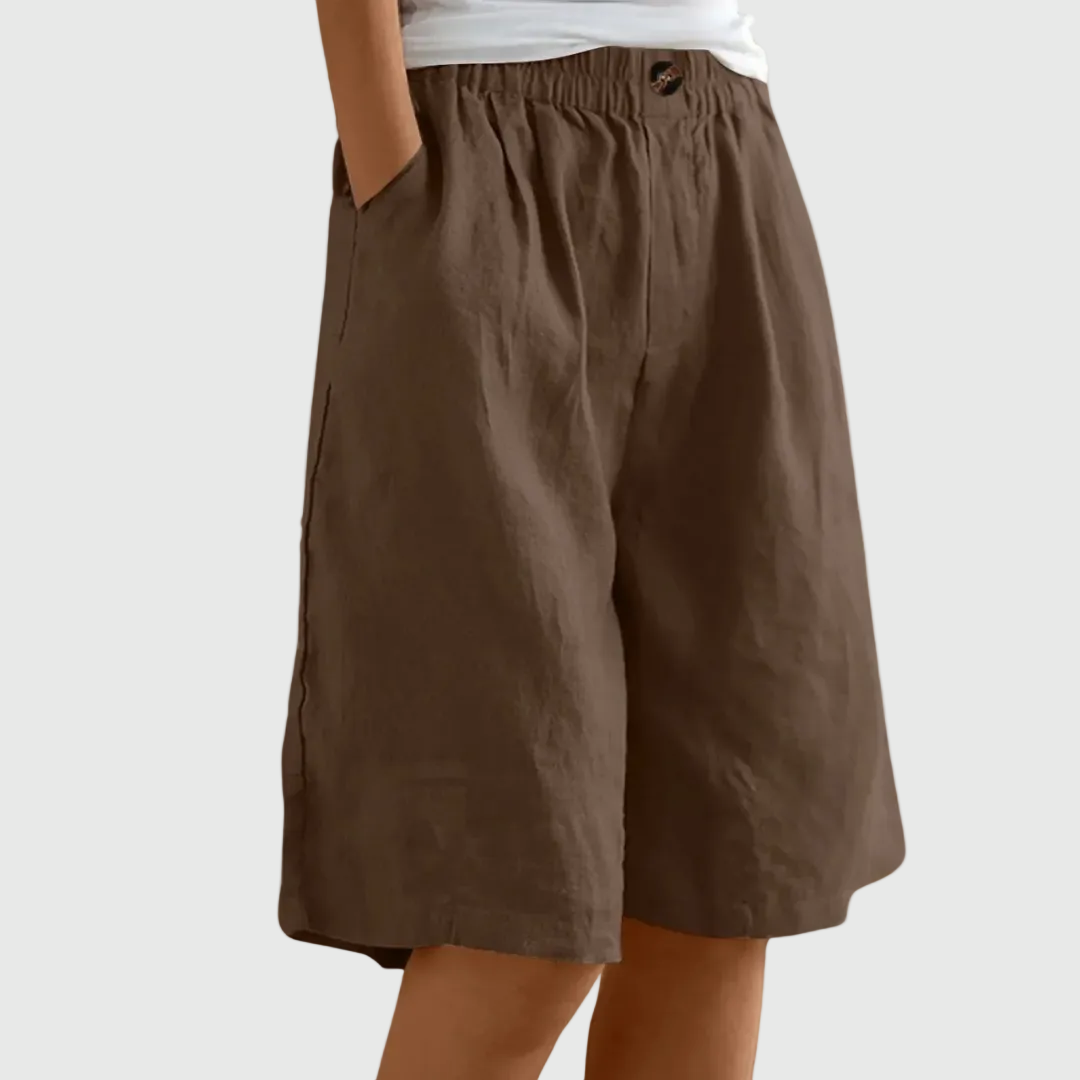 Delia | Shorts amplios de cintura elástica Ella