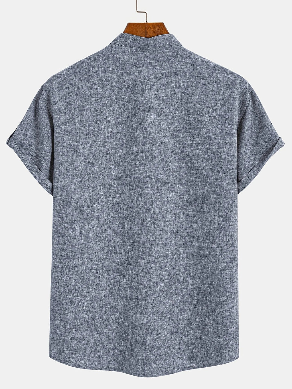 Mario™ | Camisa elegante de manga corta y cuello alto