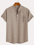 Mario™ | Camisa elegante de manga corta y cuello alto