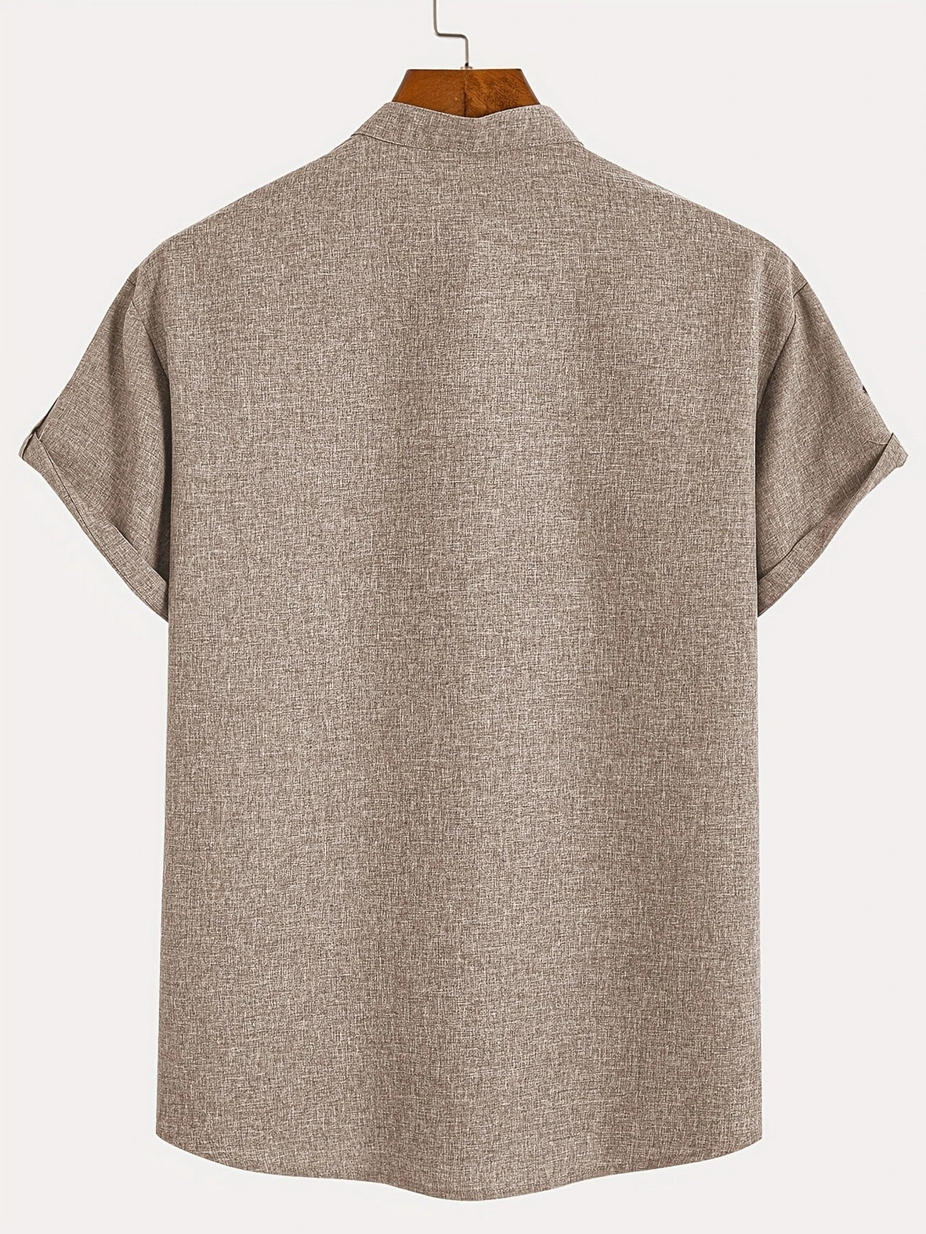 Mario™ | Camisa elegante de manga corta y cuello alto