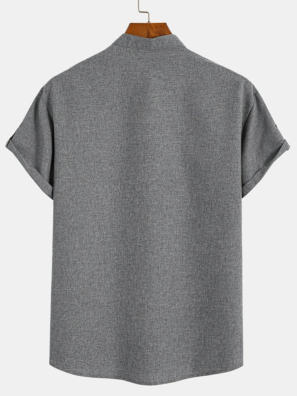 Mario™ | Camisa elegante de manga corta y cuello alto
