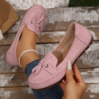 Julia - Mocasines de punta redonda para mujer