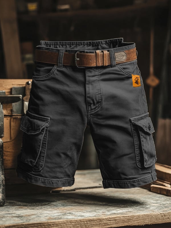 Rodrigo | Shorts cargo retro con múltiples bolsillos