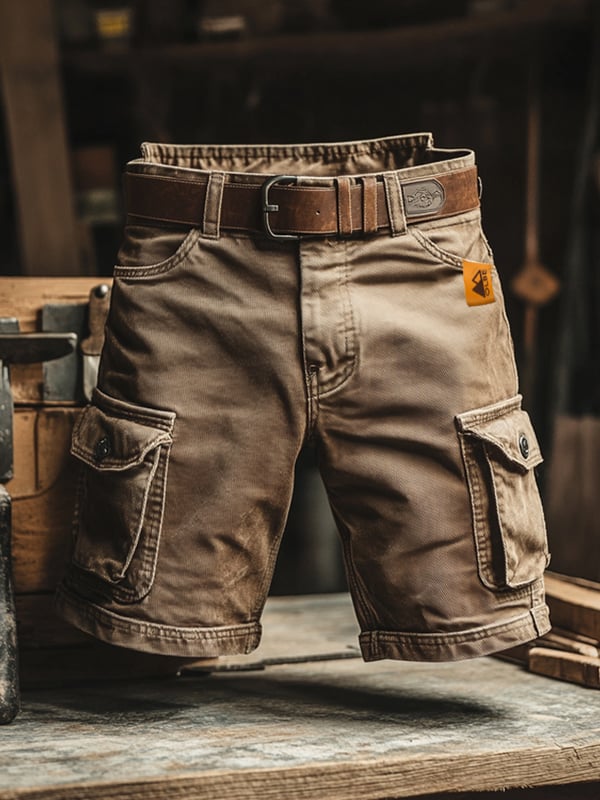 Rodrigo | Shorts cargo retro con múltiples bolsillos