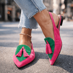Eliza | Sandalias con tiras y pompones