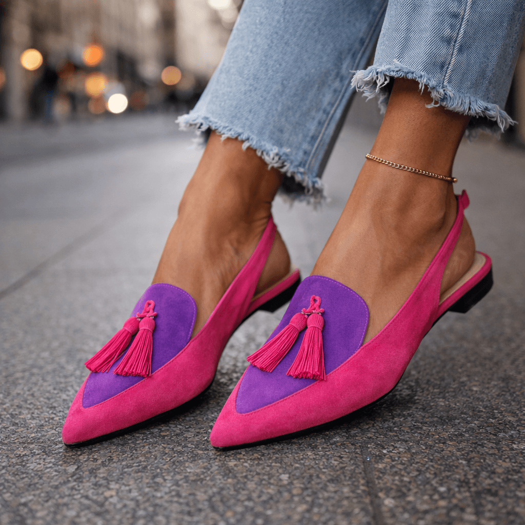 Eliza | Sandalias con tiras y pompones