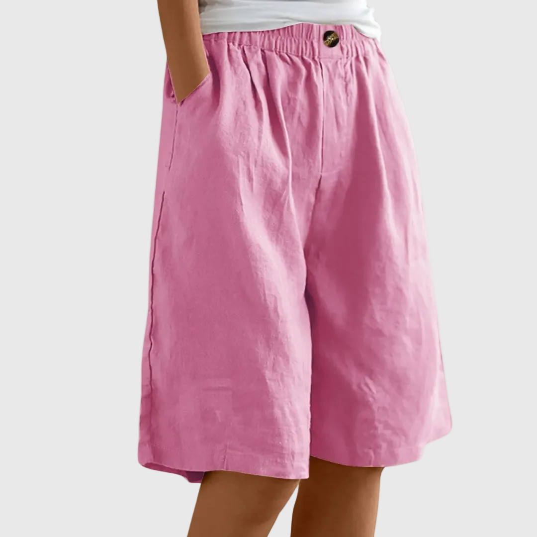 Delia | Shorts amplios de cintura elástica Ella
