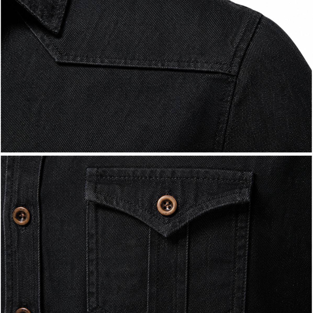 Camisa vaquera de algodón AdaptiveFit: Confeccionada para hombre