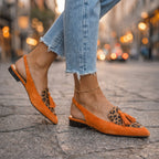 Eliza | Sandalias con tiras y pompones