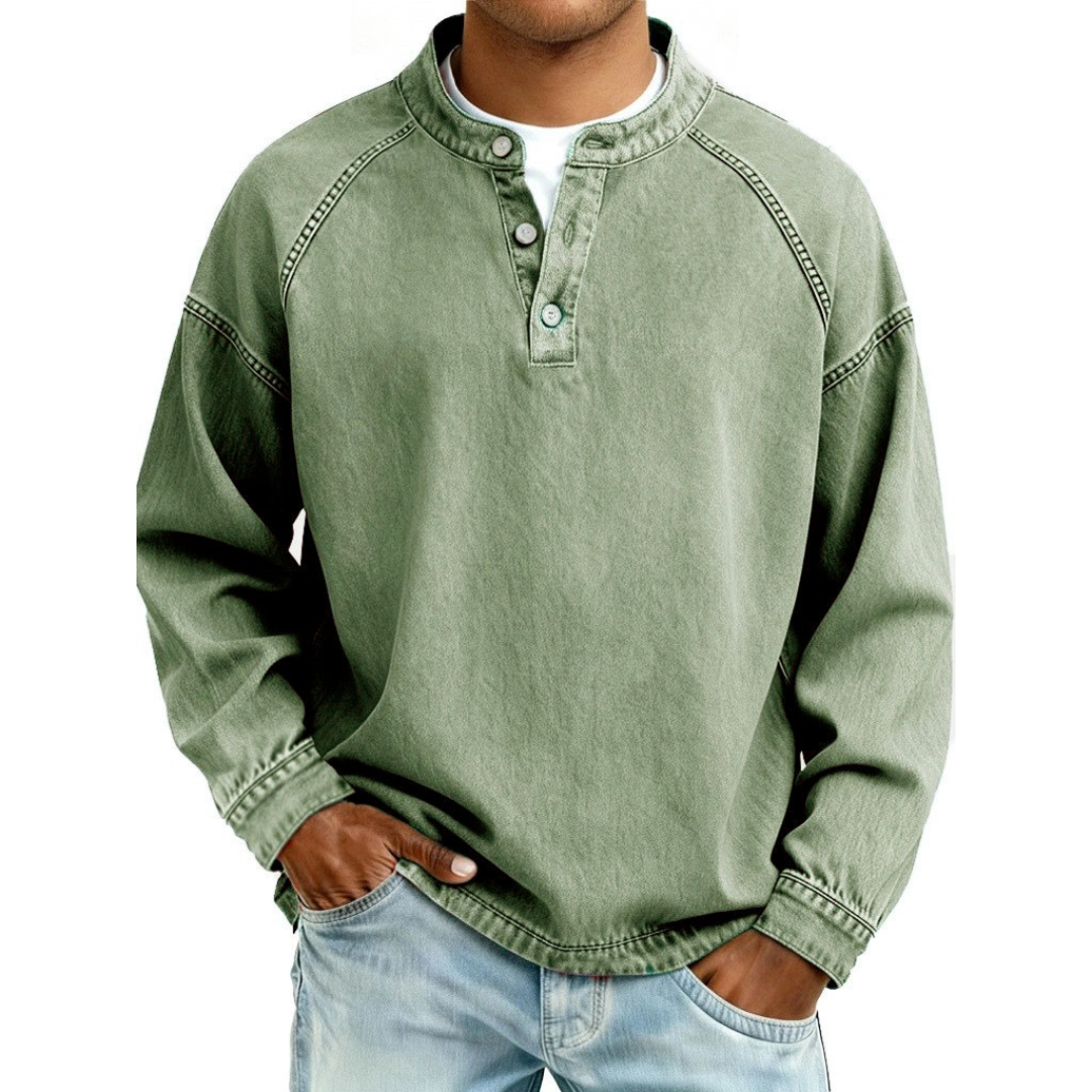 SAMY| Camisa Henley vintage