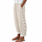 Daniela | Pantalones casuales cómodos con rayas