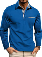 CARLOS | Polo de manga larga para hombre premium - comodidad suave, elegancia moderna, corte favorecedor
