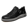 Zapatillas deportivas para hombre de alta calidad, antideslizantes, calzado de senderismo, estilo vintage, botas de montaña de cuero genuino