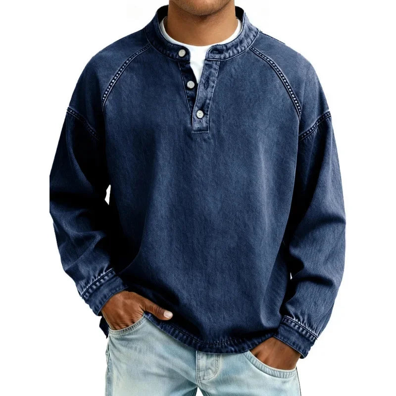 SAMY| Camisa Henley vintage