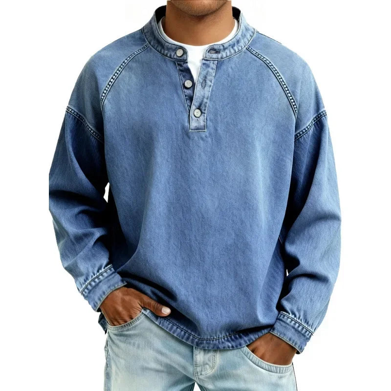 SAMY| Camisa Henley vintage
