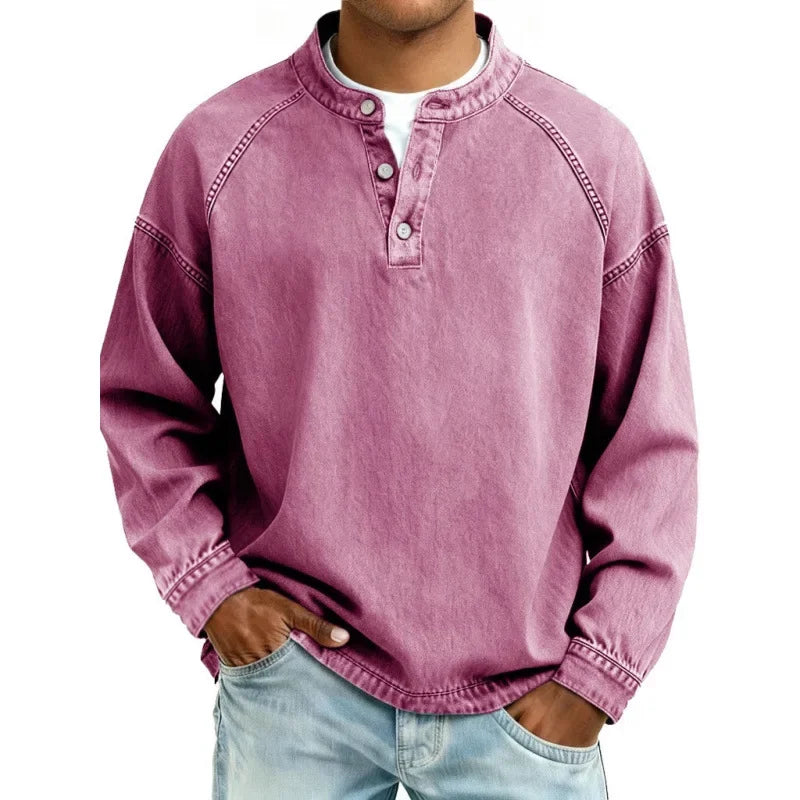 SAMY| Camisa Henley vintage