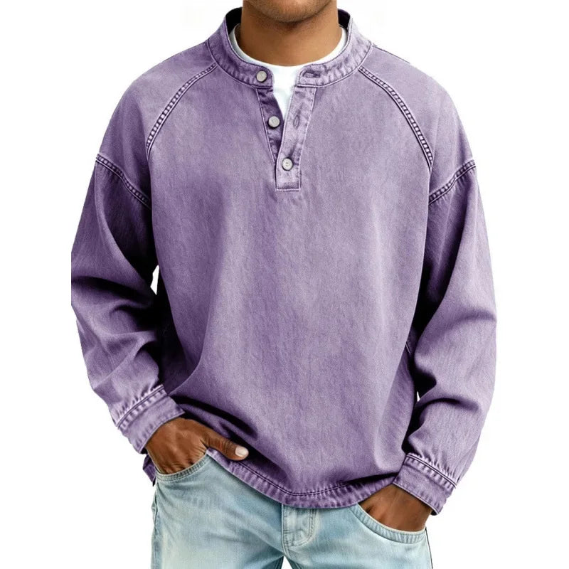 SAMY| Camisa Henley vintage