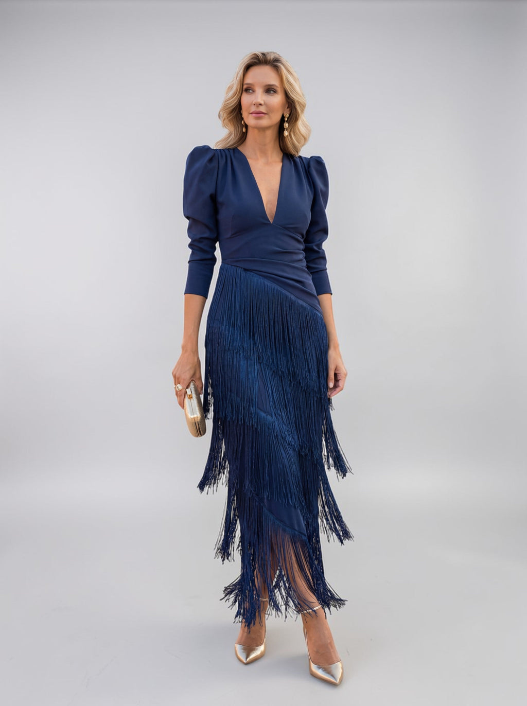 Sofía | Vestido con flecos elegante