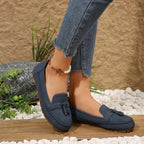 Julia - Mocasines de punta redonda para mujer