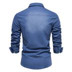 Camisa vaquera de algodón AdaptiveFit: Confeccionada para hombre
