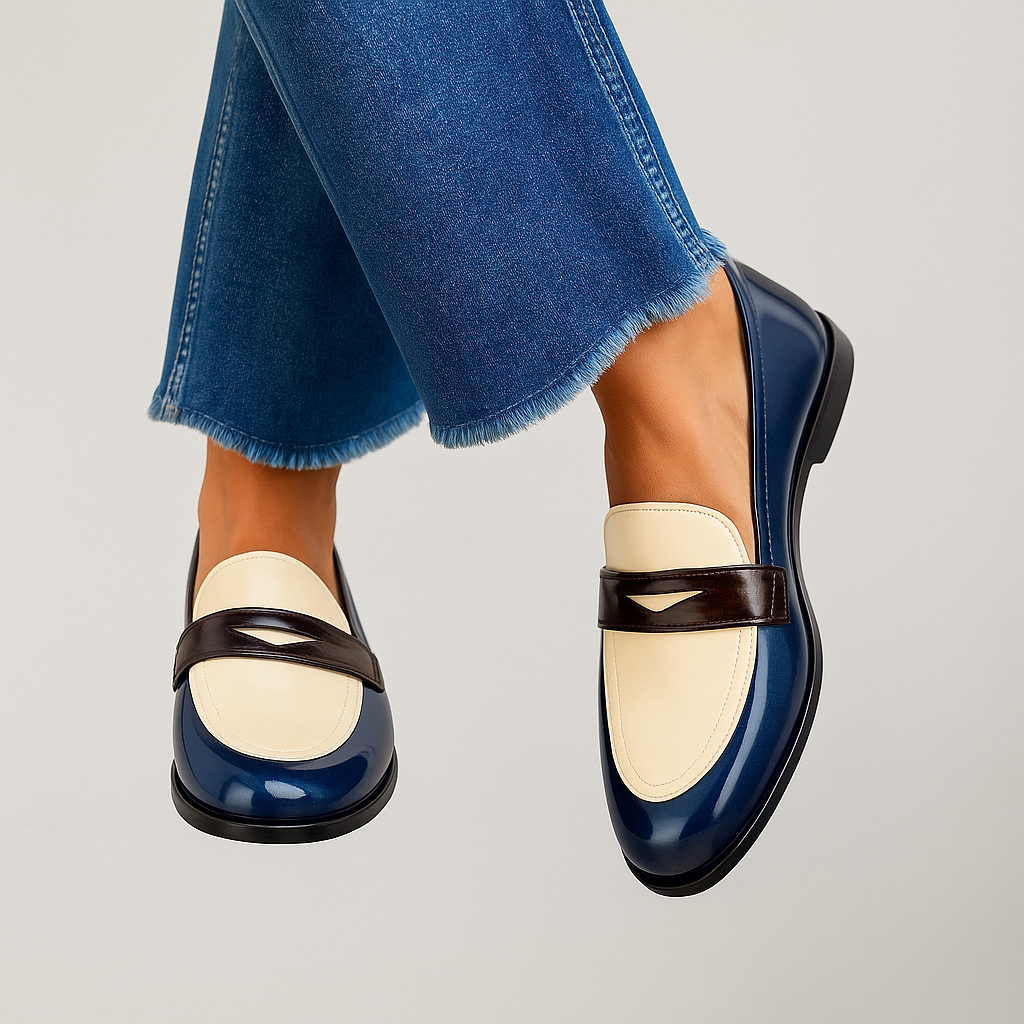 CLAUDIA | Mocasines bicolor