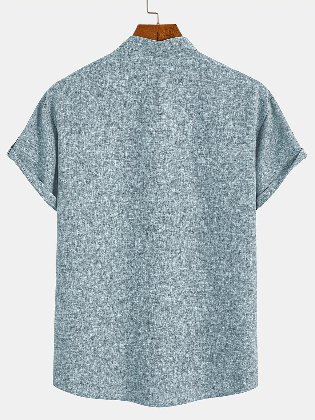 Mario™ | Camisa elegante de manga corta y cuello alto