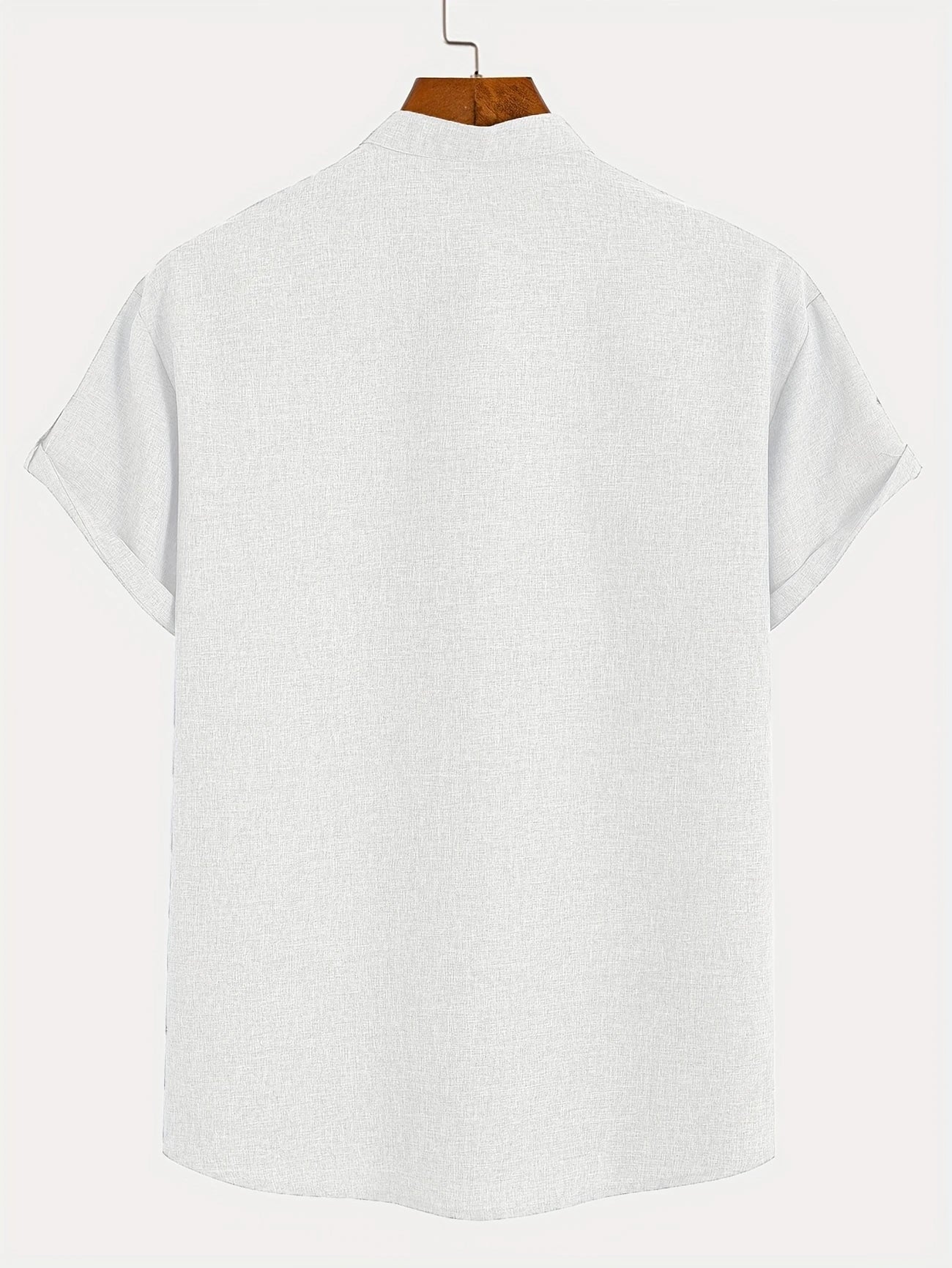 Mario™ | Camisa elegante de manga corta y cuello alto