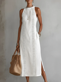JIMENA | VESTIDO MIDI DE LINO