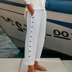 Daniela | Pantalones casuales cómodos con rayas