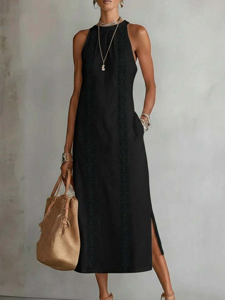 JIMENA | VESTIDO MIDI DE LINO
