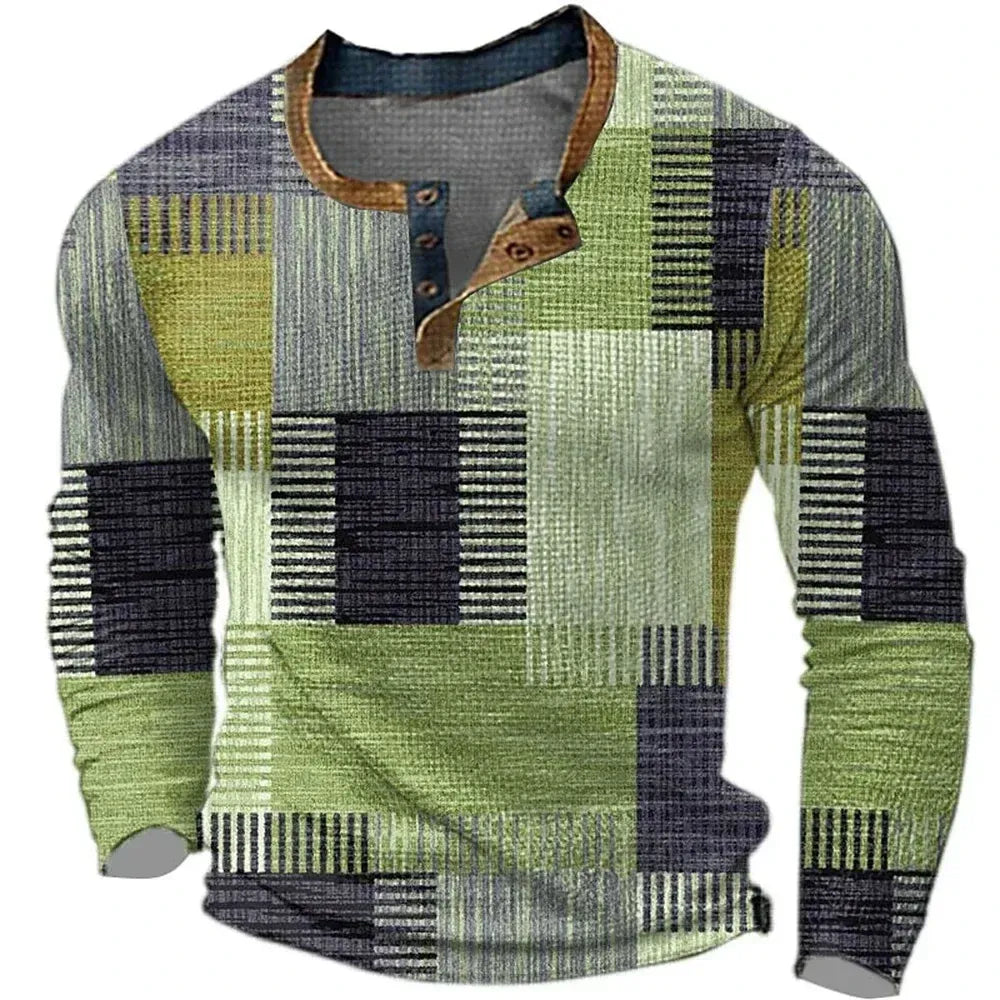 Oscar | Camisa de retazos colorida para hombre