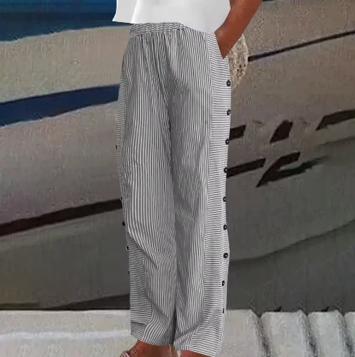 Daniela | Pantalones casuales cómodos con rayas