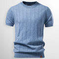 Luca | Camiseta de canalé de lujo