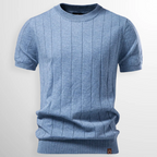 Luca | Camiseta de canalé de lujo