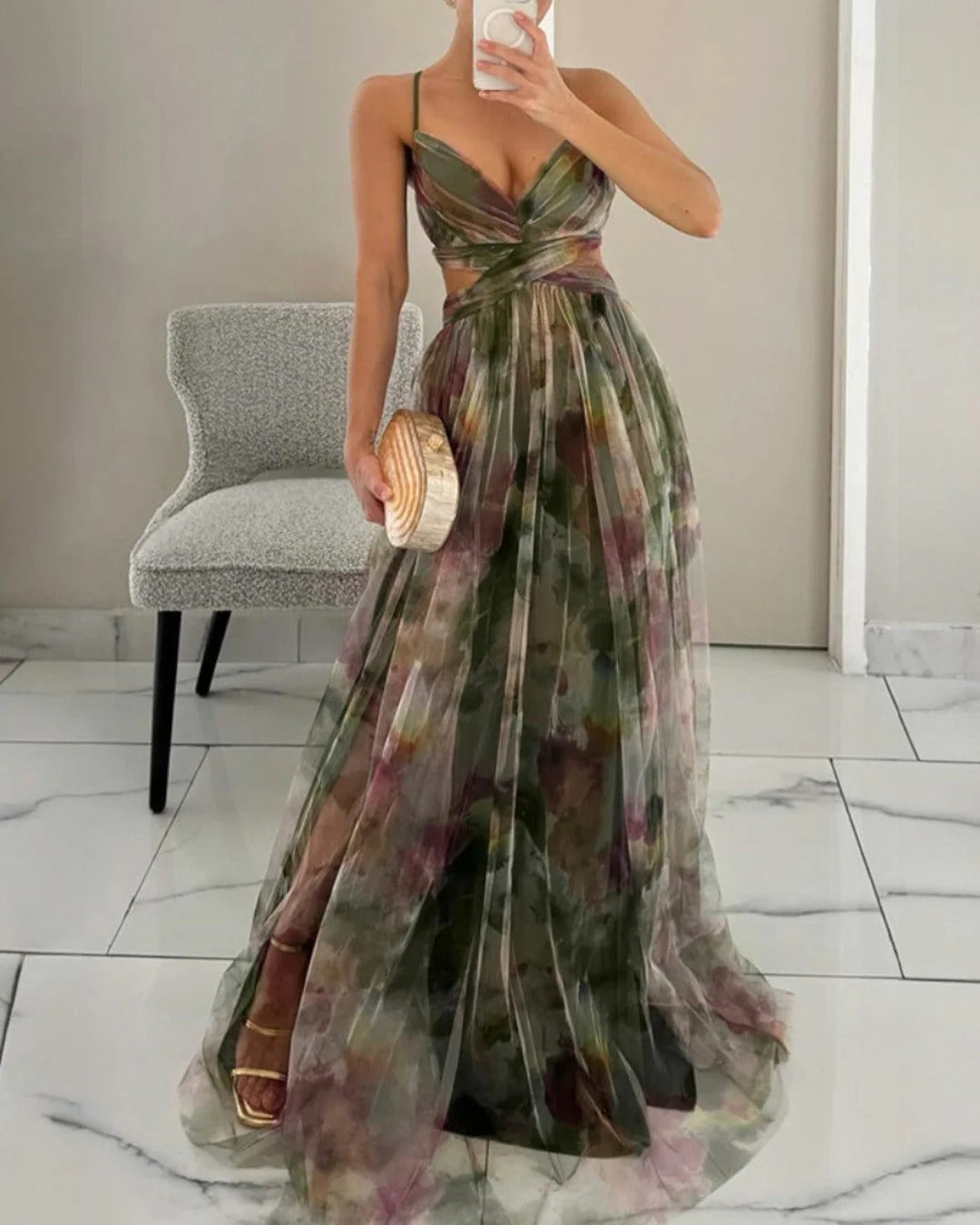 Josefina  | Vestido largo Floral Elegante (¡EDICIÓN LIMITADA!)