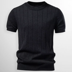 Luca | Camiseta de canalé de lujo