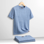 Luca | Camiseta de canalé de lujo