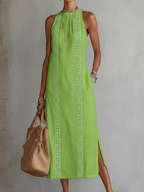 JIMENA | VESTIDO MIDI DE LINO