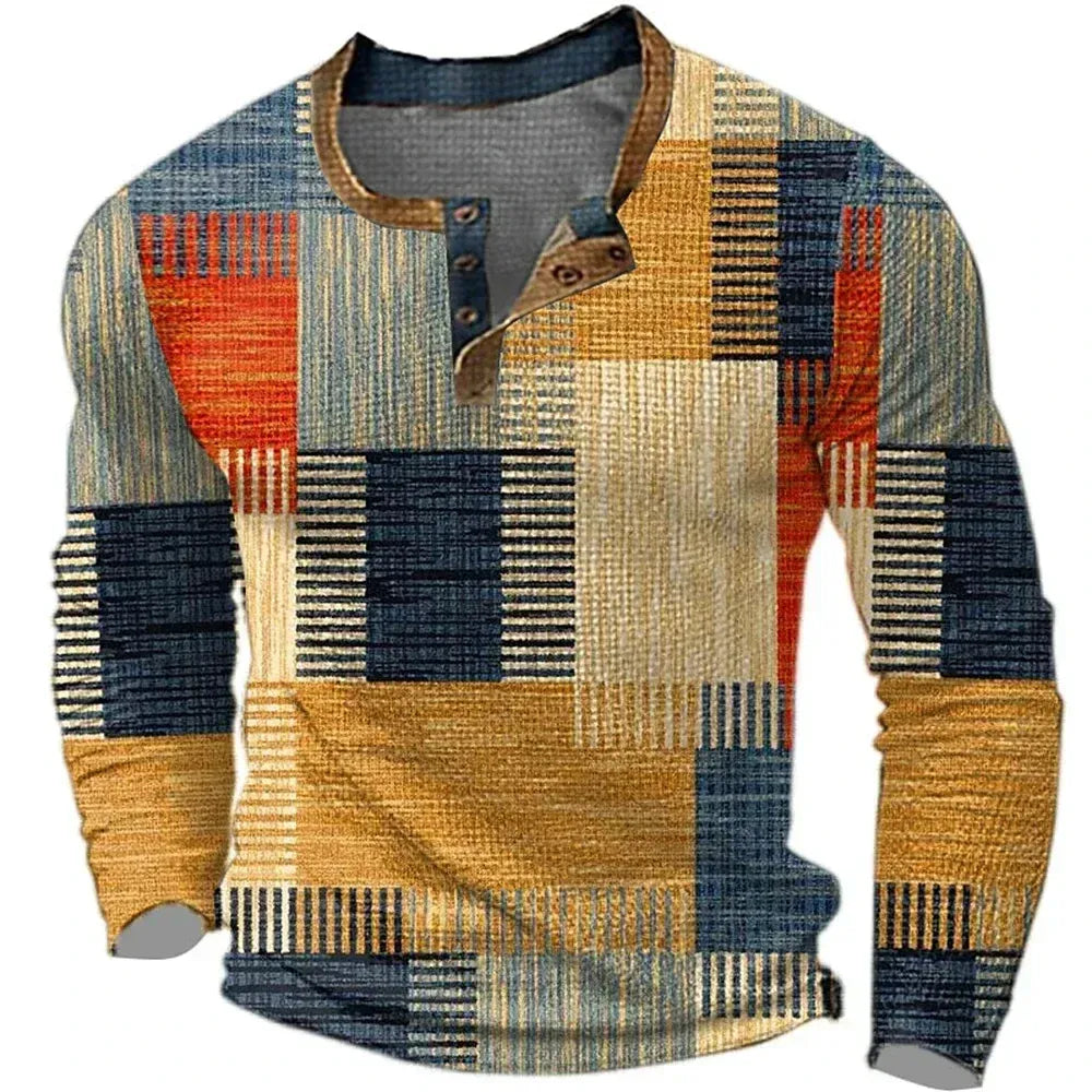 Oscar | Camisa de retazos colorida para hombre