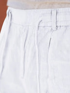 Pablo | PANTALONES DE LINO DE PIERNA ANCHA CON CORDÓN