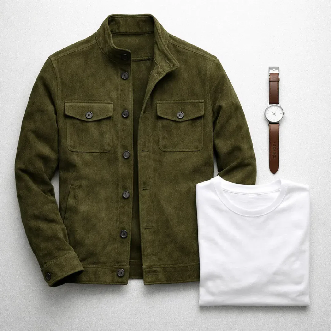 Mateo | Chaqueta de ante Oltrarno