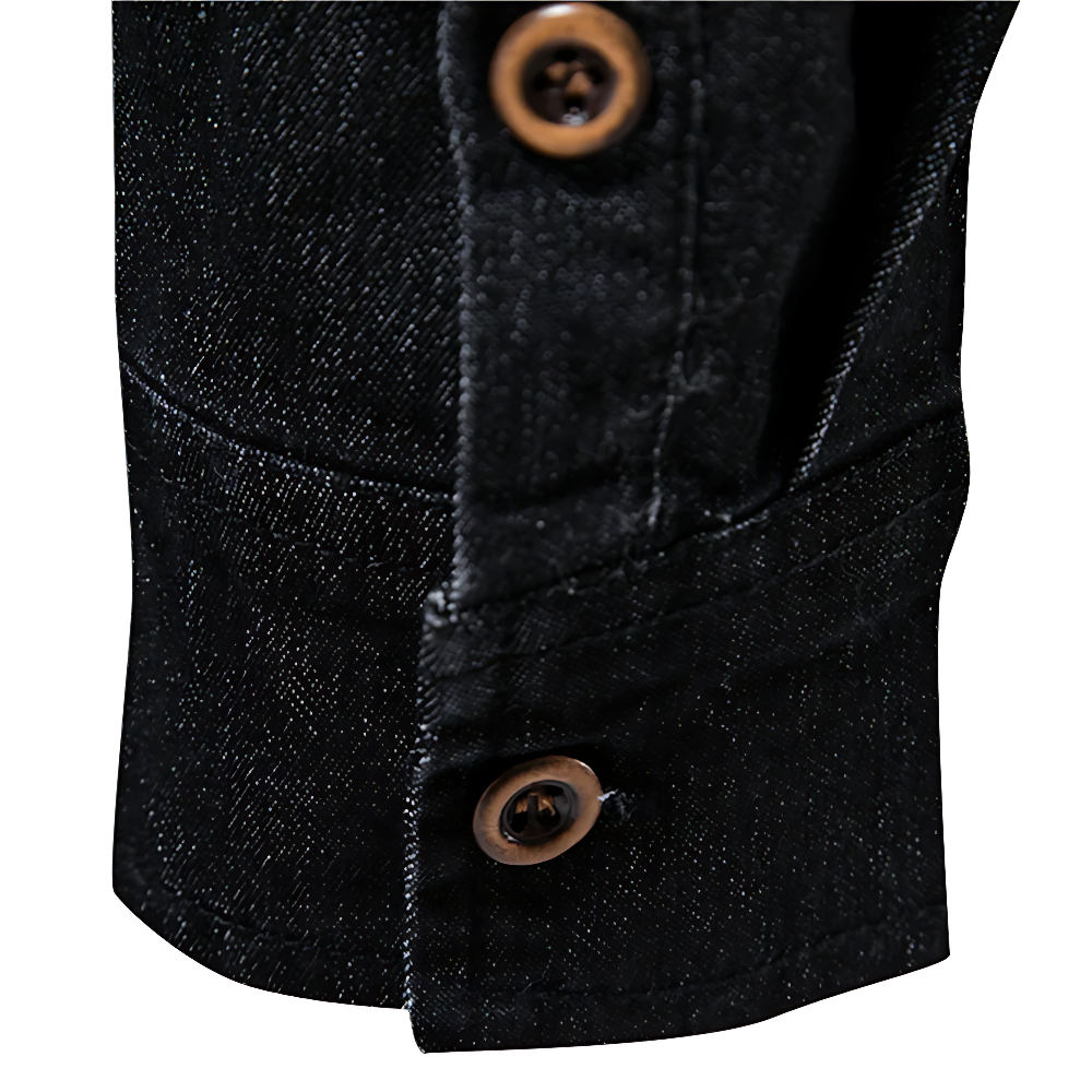 Camisa vaquera de algodón AdaptiveFit: Confeccionada para hombre